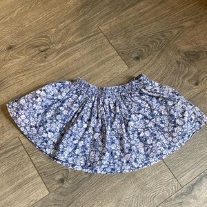 Baby Gap Blue Floral Skirt 12-18M